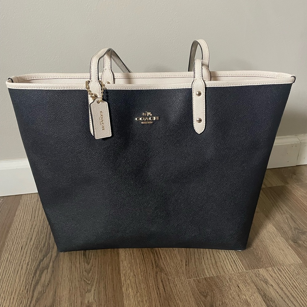 Coach reversible city tote
